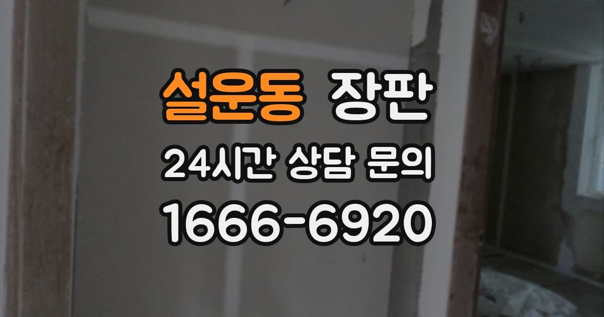 설운동 장판