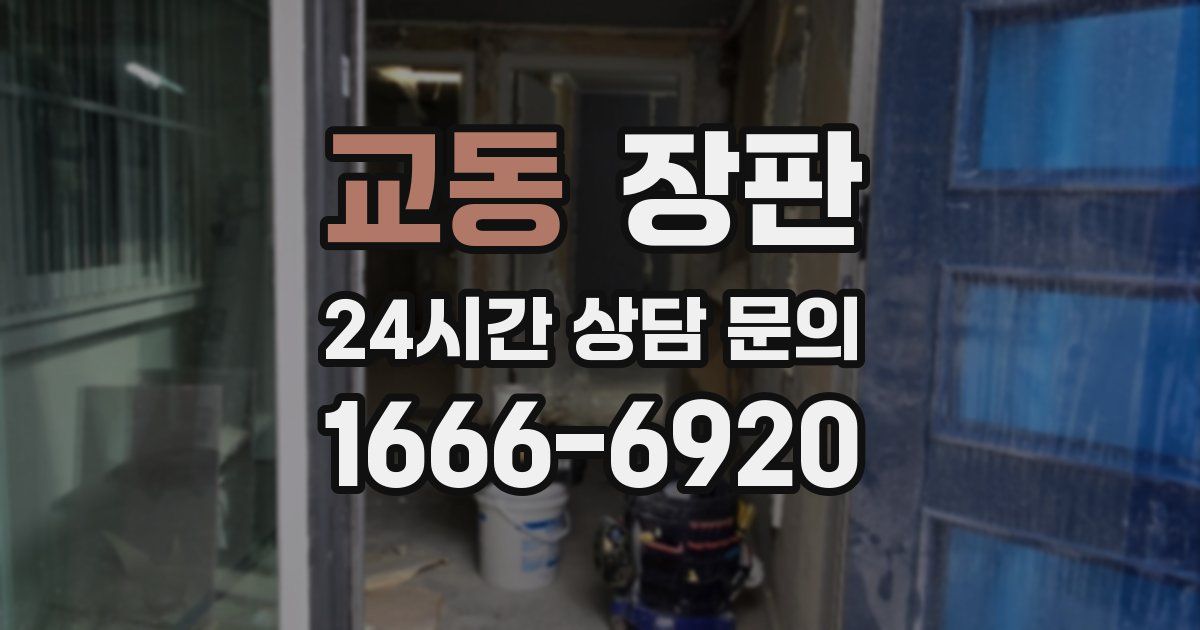 교동 장판