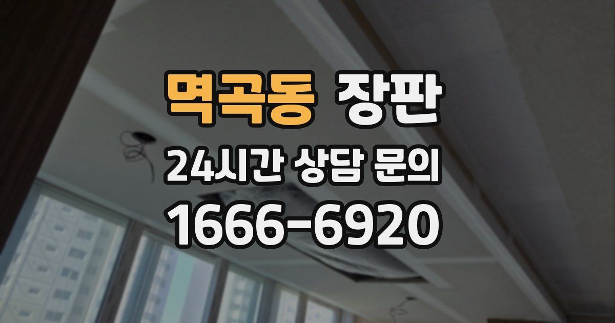 멱곡동 장판