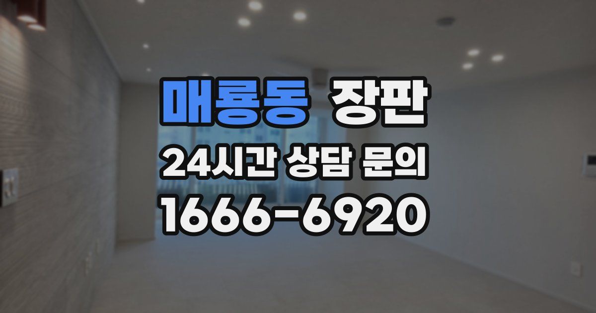 매룡동 장판