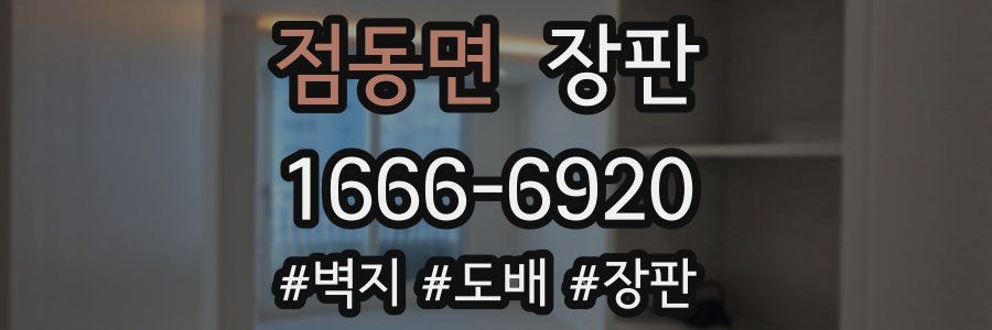 점동면 장판