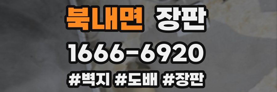 북내면 장판