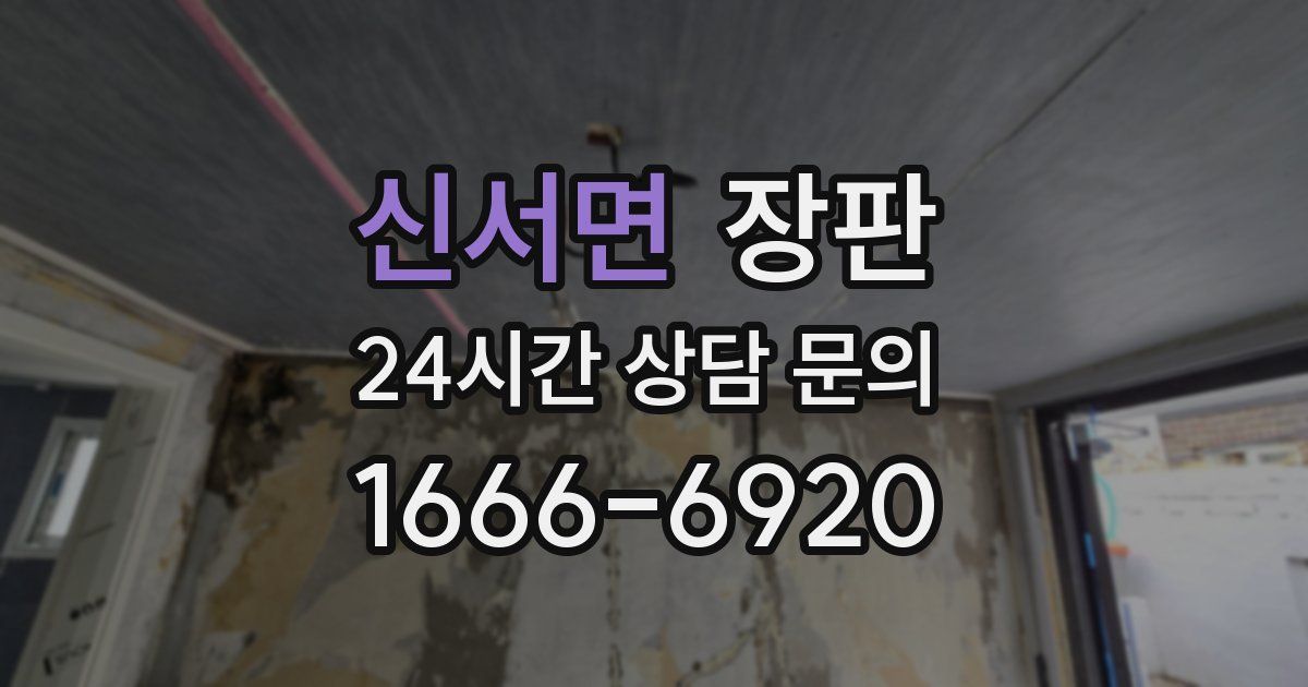 신서면 장판