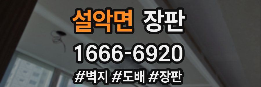 설악면 장판