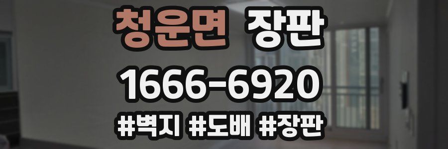청운면 장판