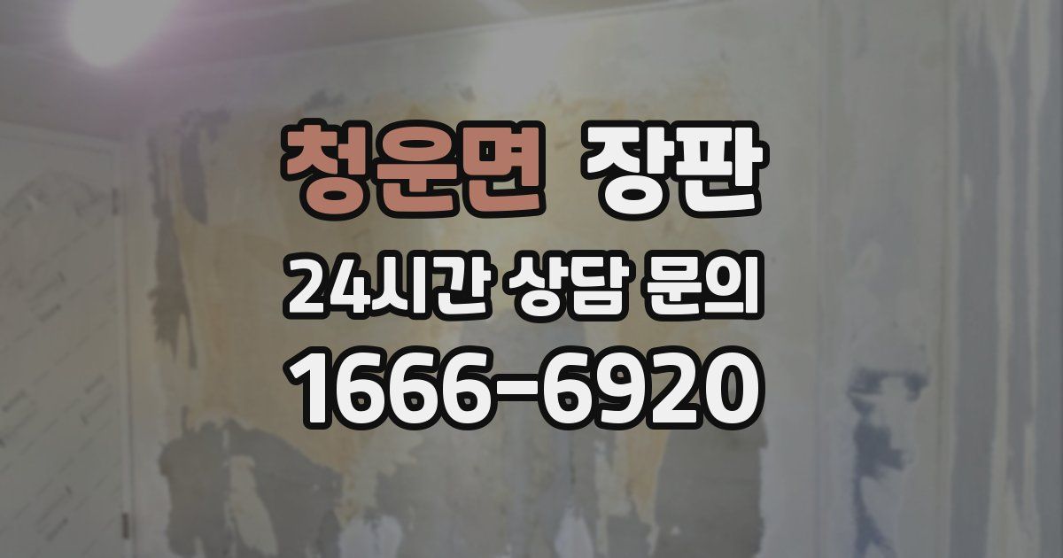 청운면 장판