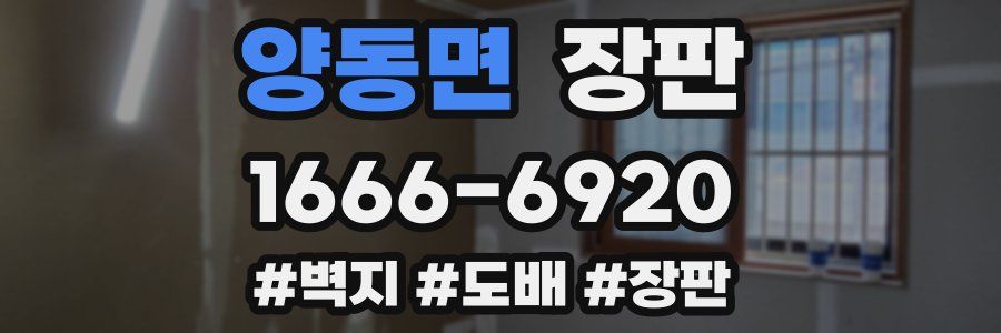 양동면 장판