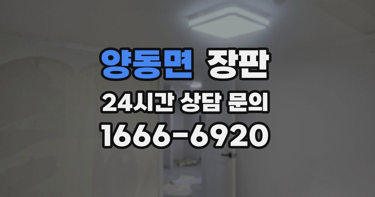 양동면 장판
