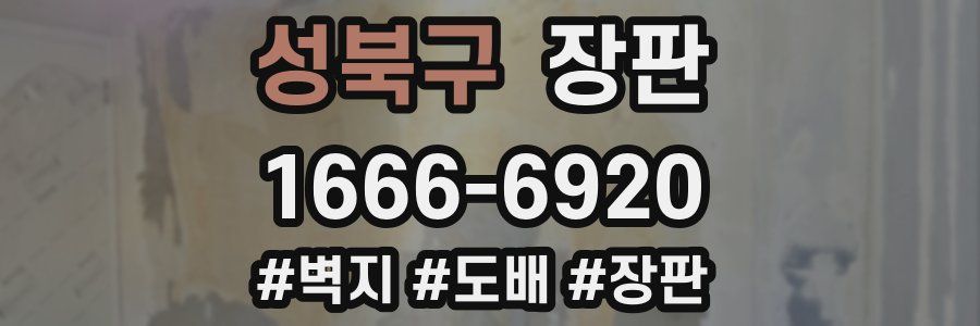 성북구 장판