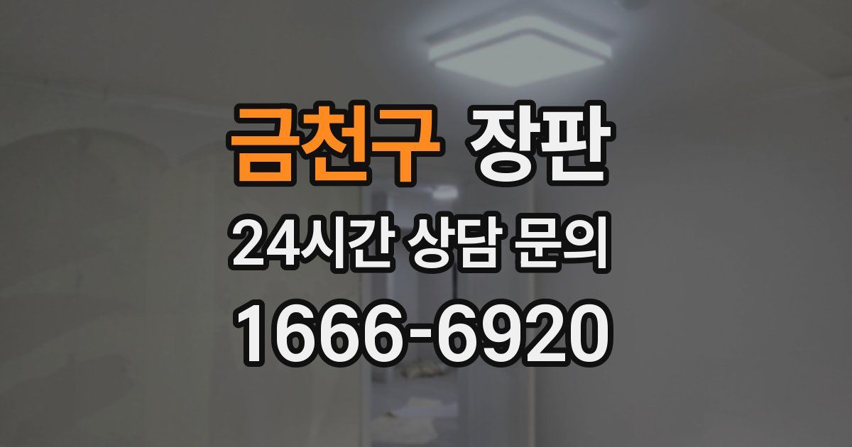 금천구 장판