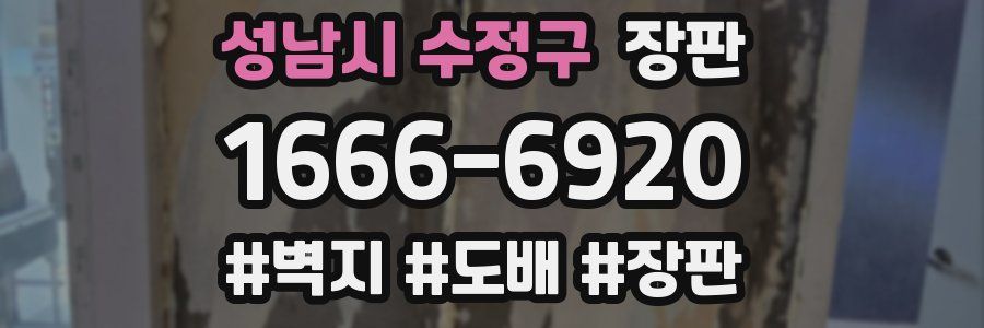 성남시 수정구 장판