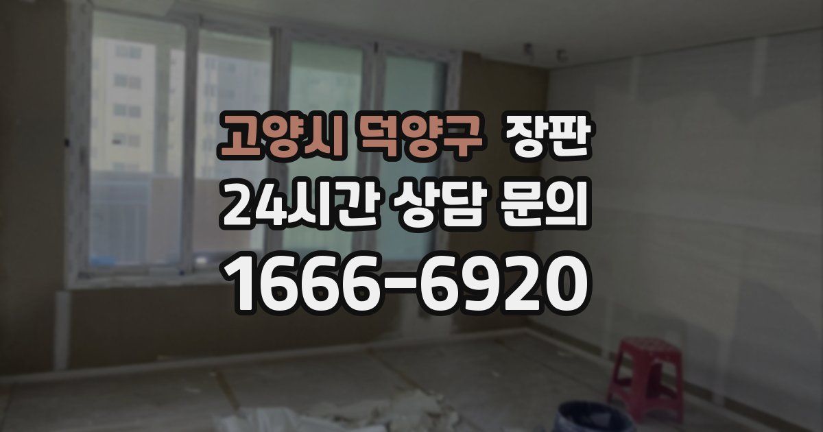 고양시 덕양구 장판