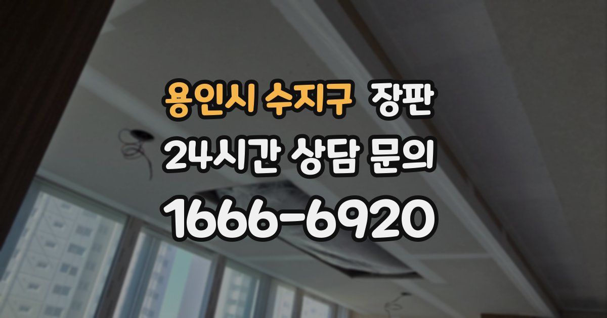 용인시 수지구 장판