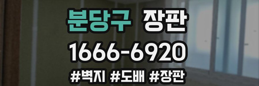 분당구 장판