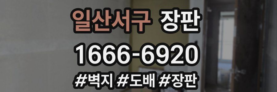 일산서구 장판