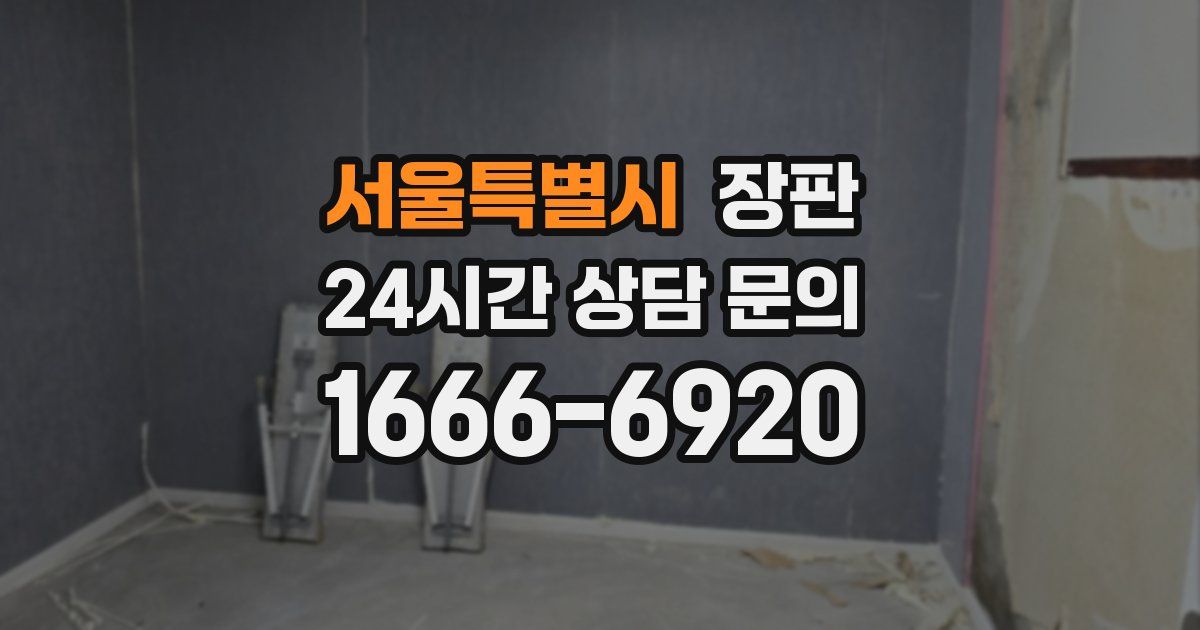 서울특별시 장판