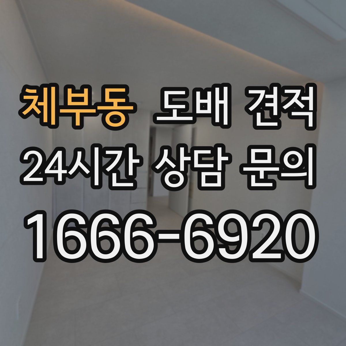 체부동 도배 견적