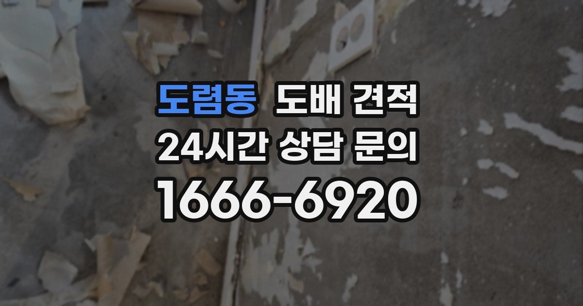 도렴동 도배 견적