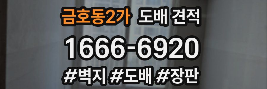 금호동2가 도배 견적