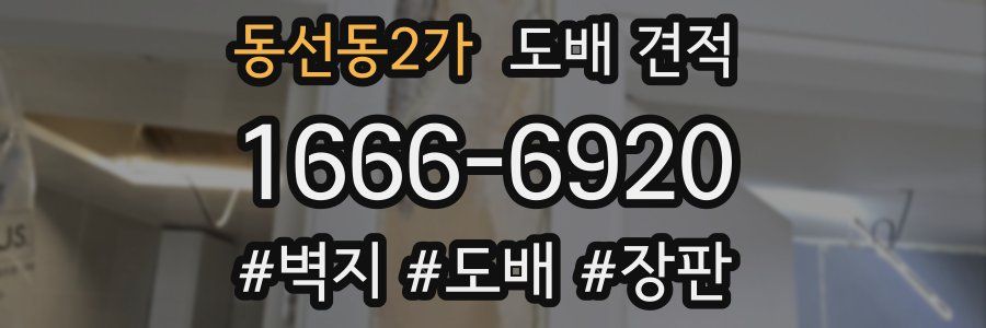 동선동2가 도배 견적