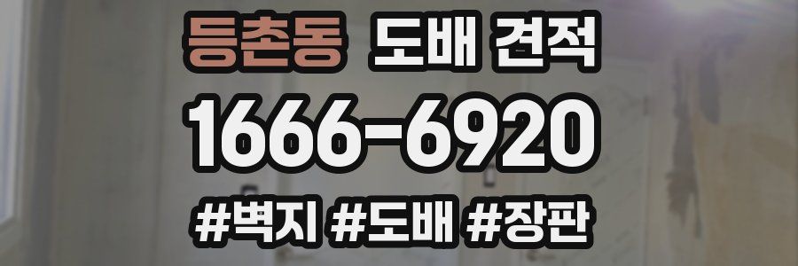 등촌동 도배 견적