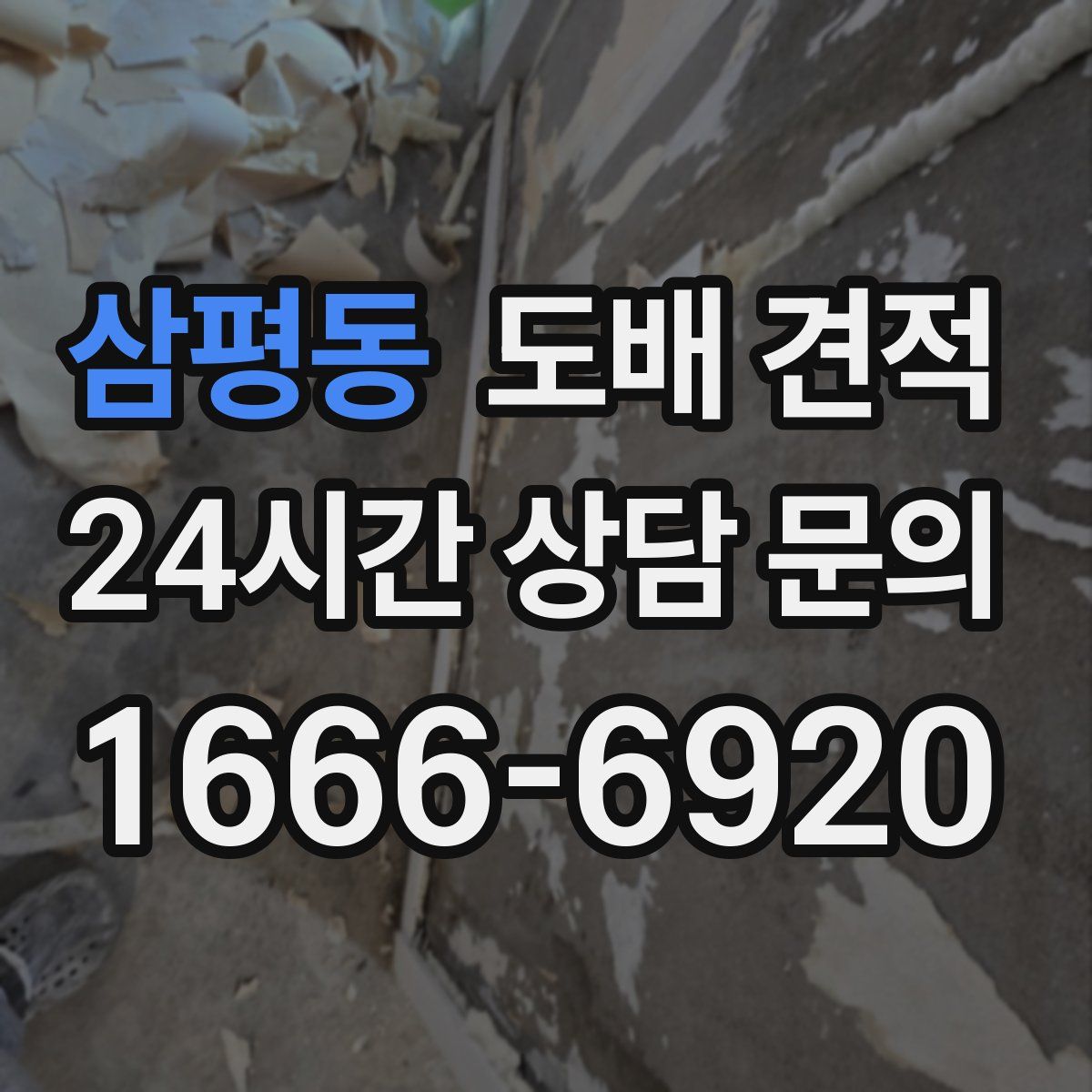 삼평동 도배 견적