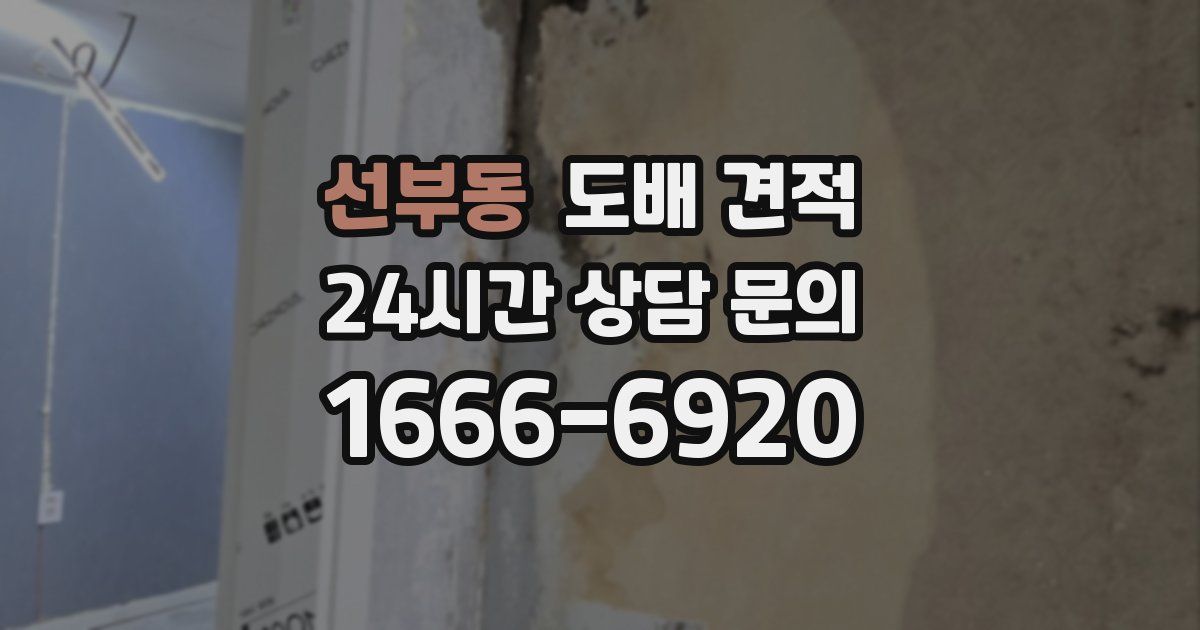 선부동 도배 견적