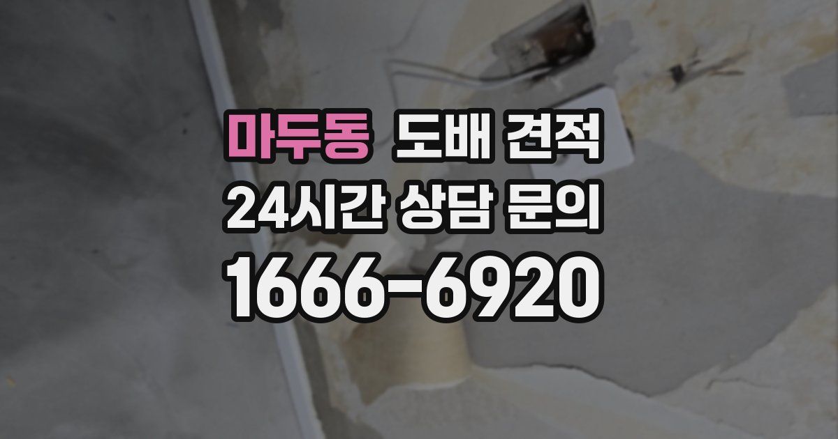 마두동 도배 견적