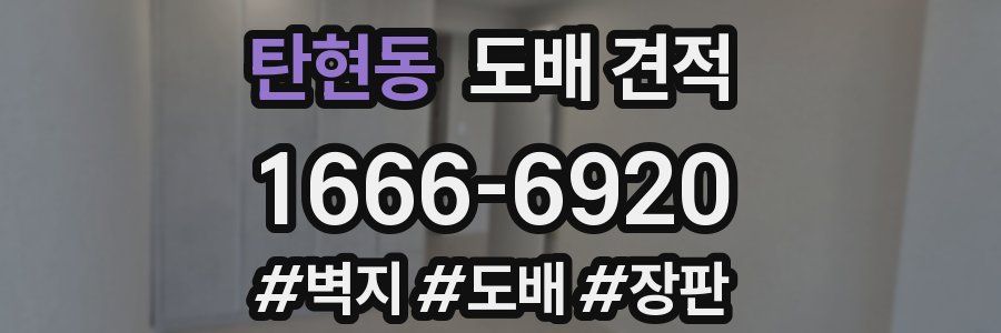 탄현동 도배 견적