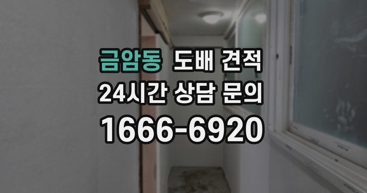 금암동 도배 견적
