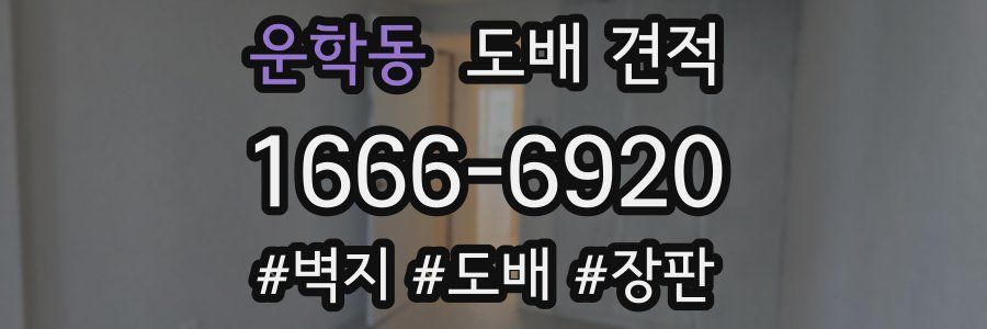 운학동 도배 견적