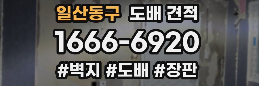 일산동구 도배 견적