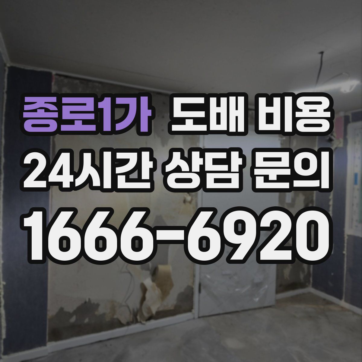 종로1가 도배 비용