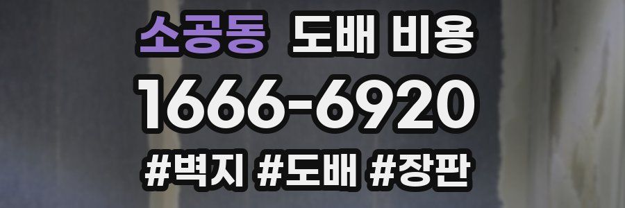 소공동 도배 비용