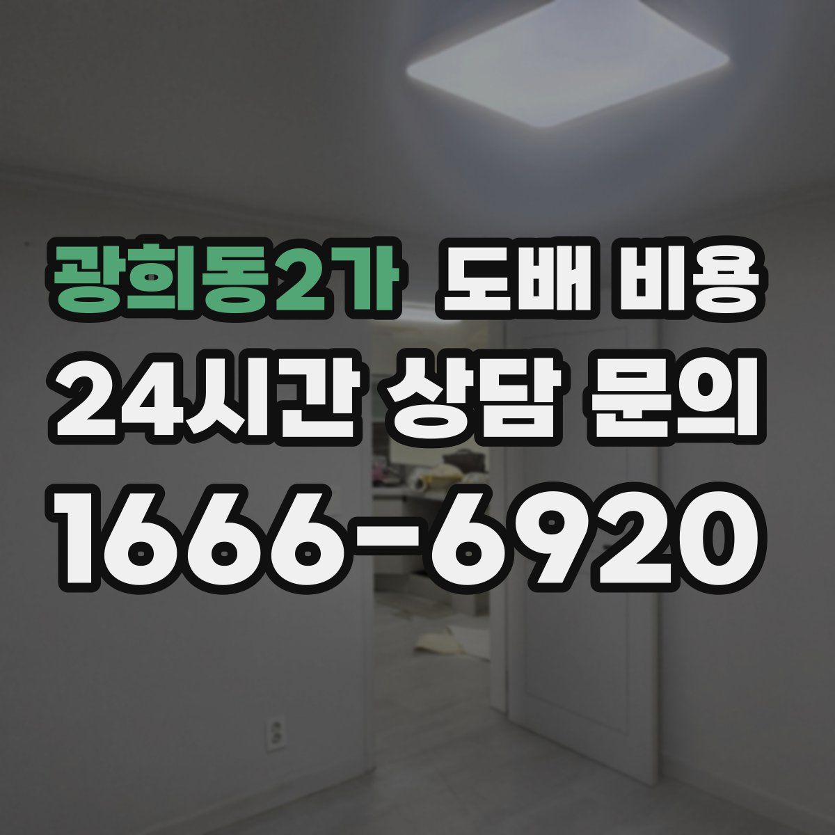 광희동2가 도배 비용