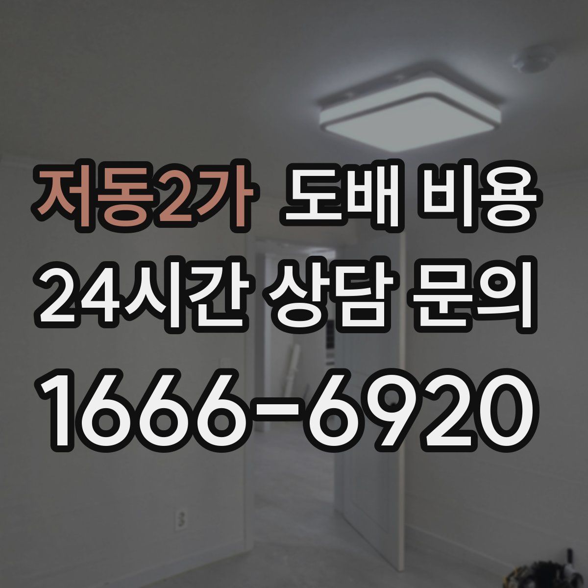저동2가 도배 비용