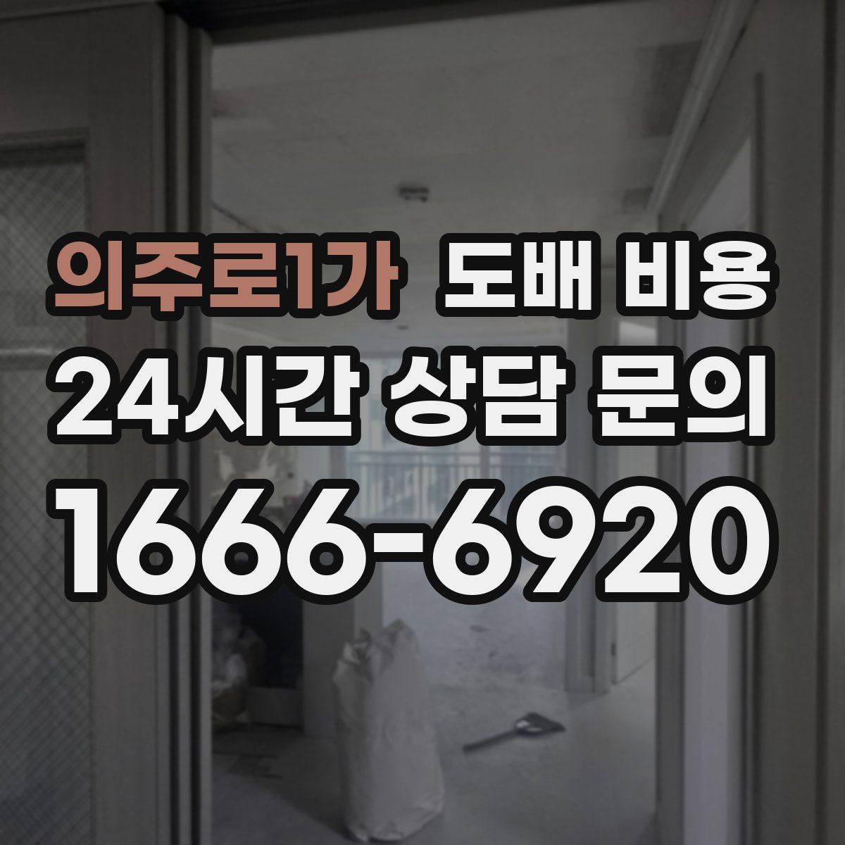 의주로1가 도배 비용