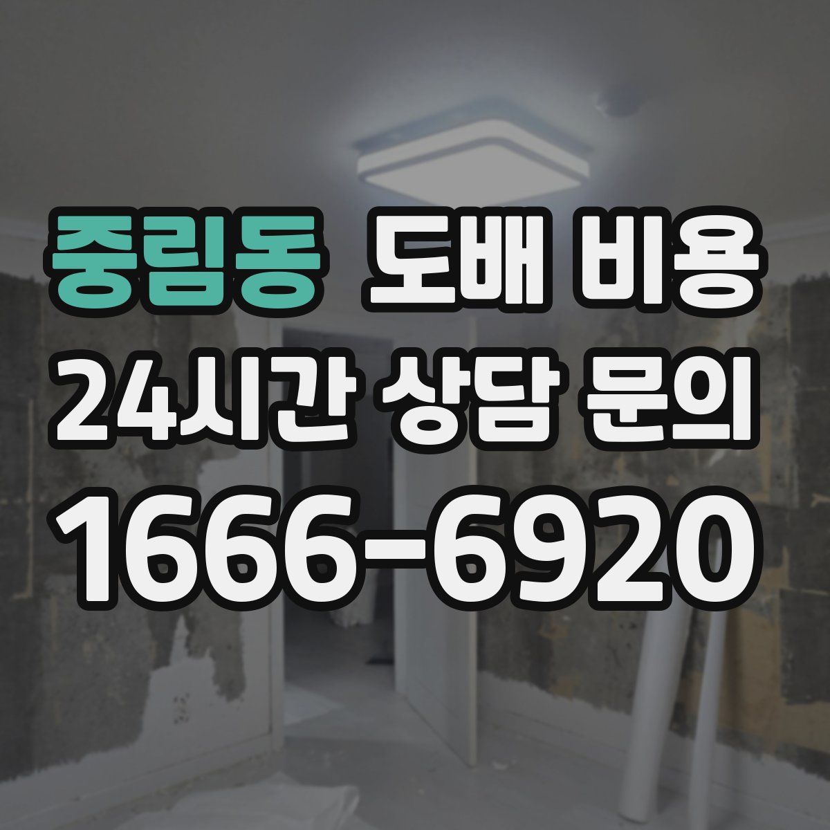 중림동 도배 비용