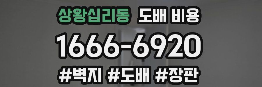 상왕십리동 도배 비용