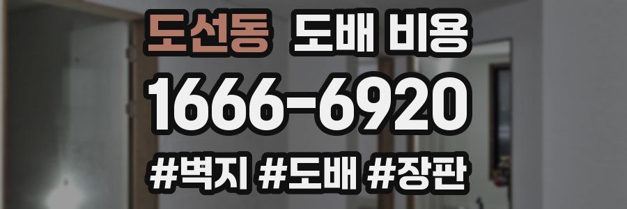 도선동 도배 비용
