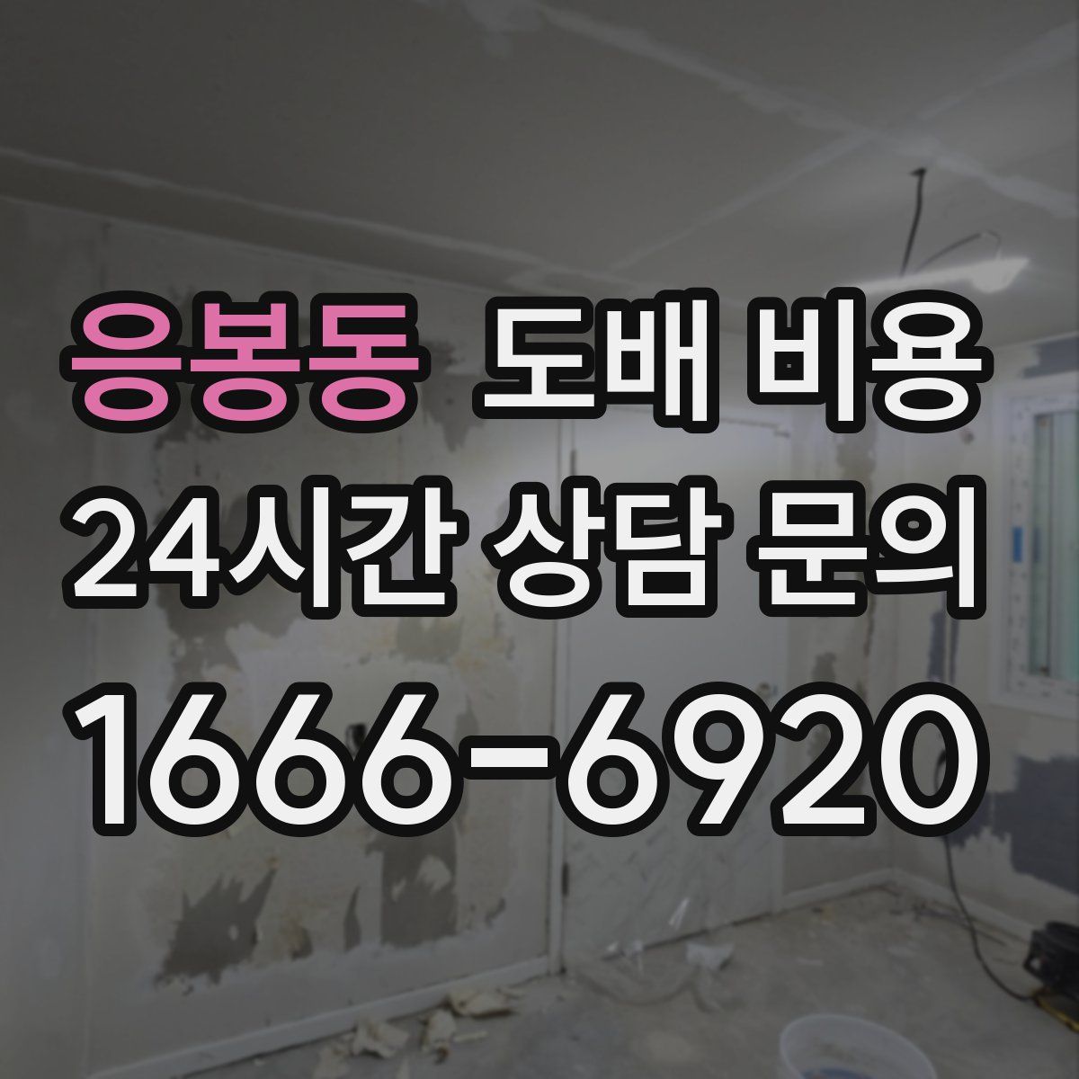 응봉동 도배 비용