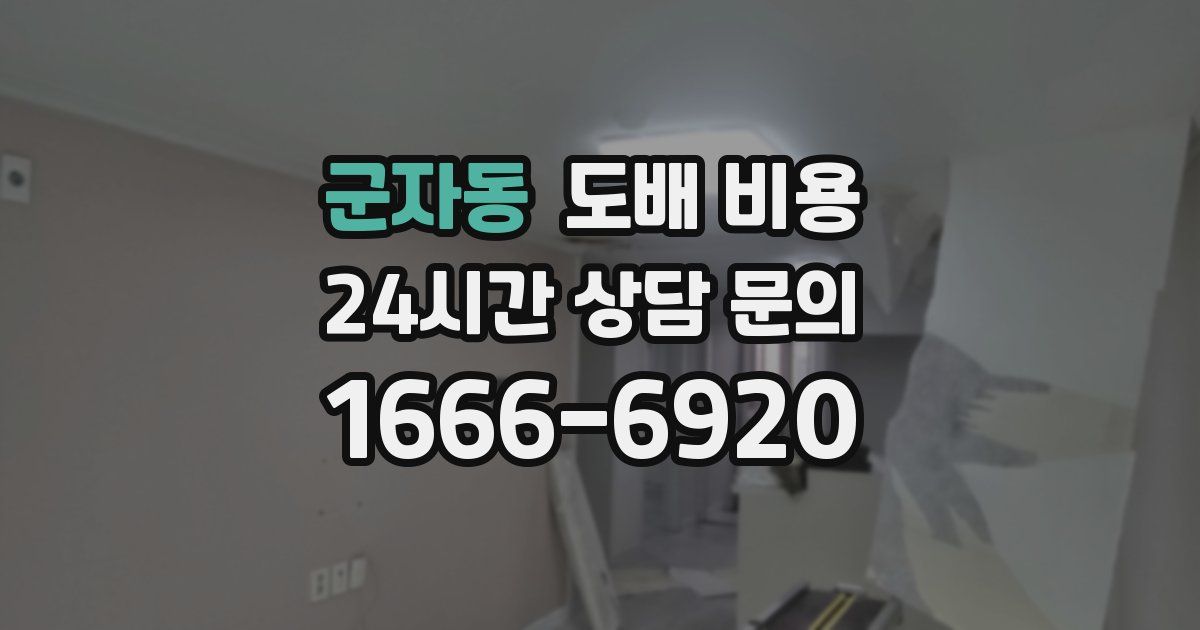군자동 도배 비용