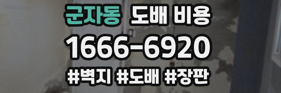 군자동 도배 비용