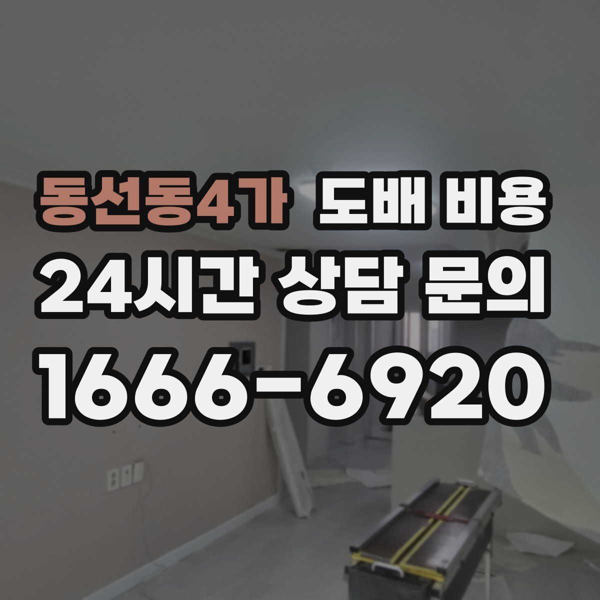 동선동4가 도배 비용