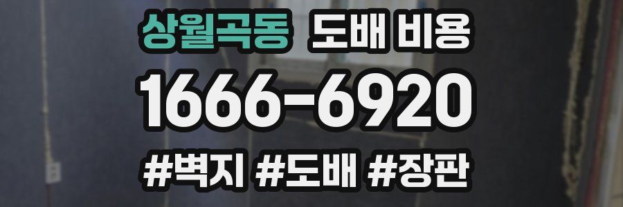 상월곡동 도배 비용