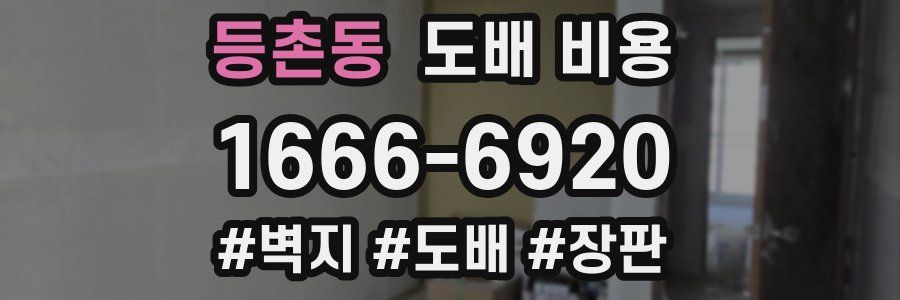 등촌동 도배 비용