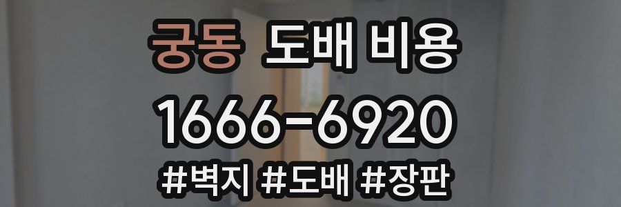 궁동 도배 비용