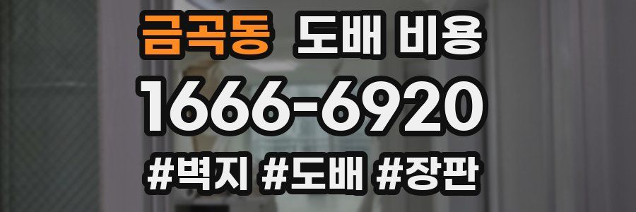 금곡동 도배 비용