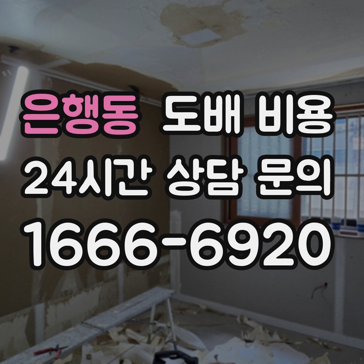 은행동 도배 비용