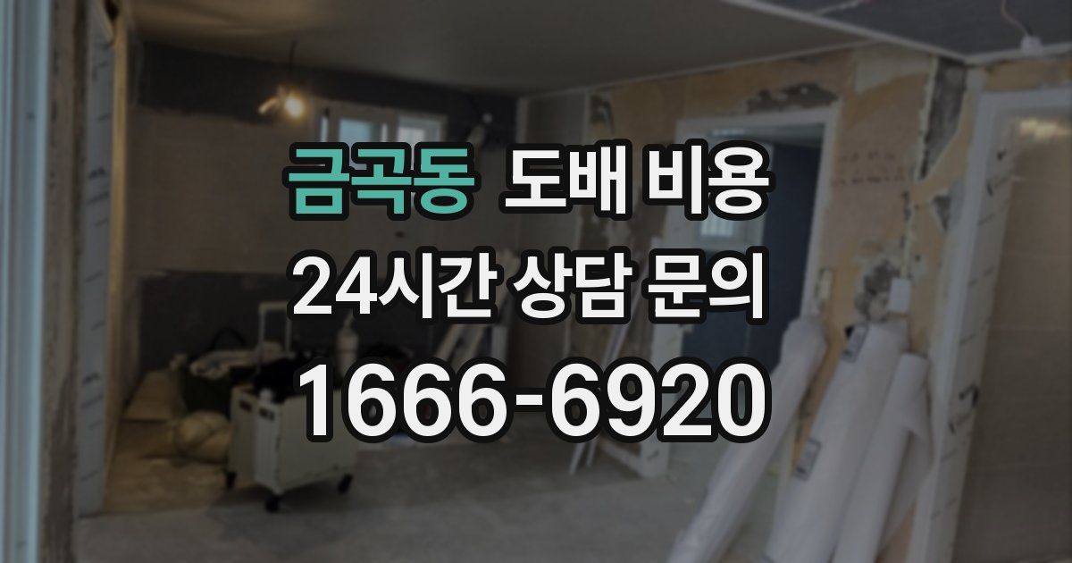 금곡동 도배 비용